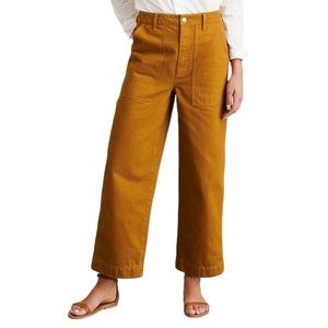 ALEX MILL Utility High Waist Chino Pants in golden khaki